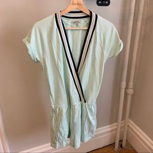 Zara mint green and navy jumpsuit